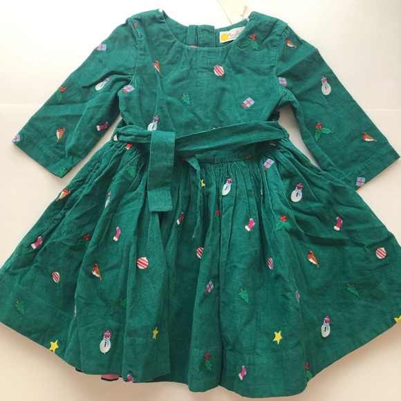 NWT Mini Boden Embroidered Cord Dress - Picture 5 of 12